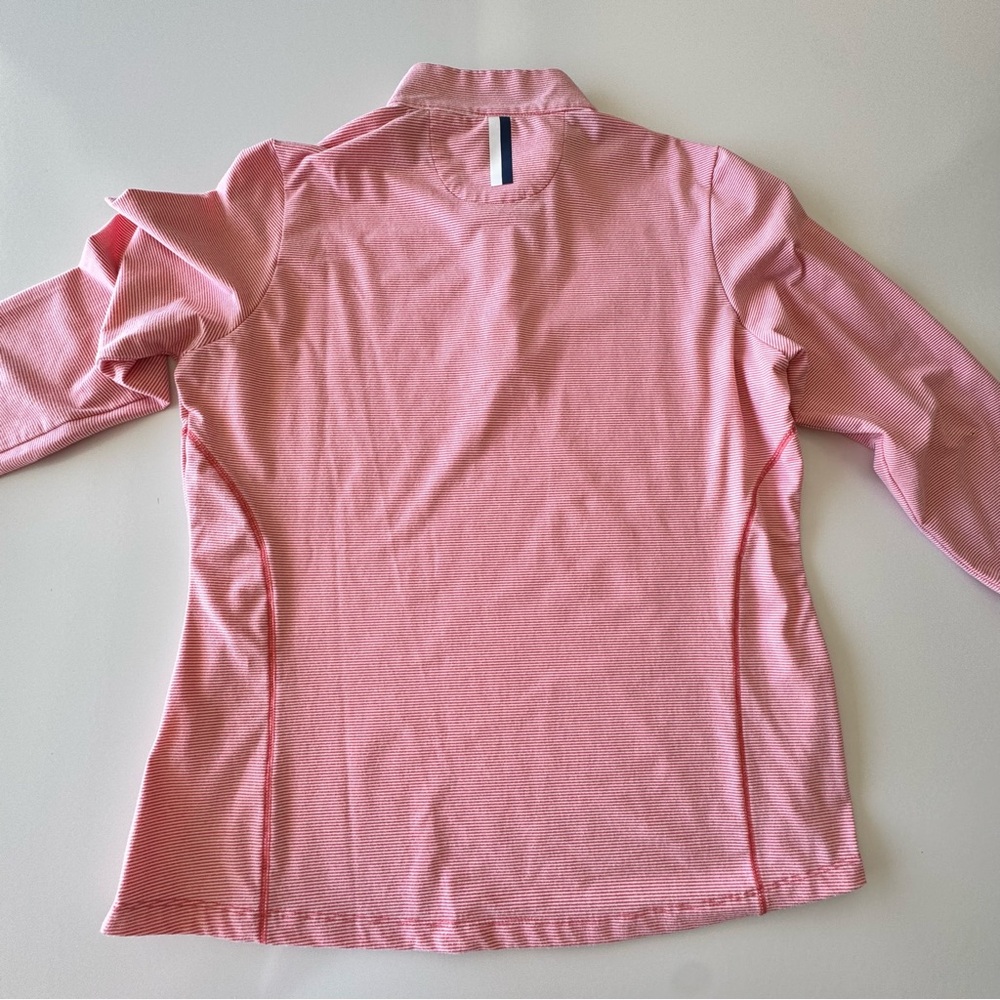 Rhoback Performance Quarter Zip Pull Over Coral W… - image 5